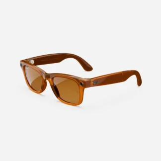 Ray-Ban Meta Wayfarer, Shiny Caramel / Brown